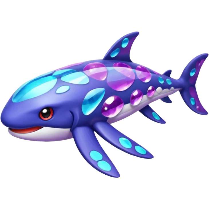Pokemon legendary purple and cian crystal kyogre emoji