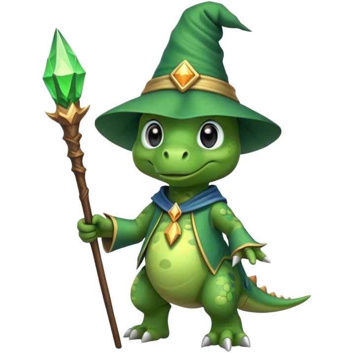dinosaur wizard emoji