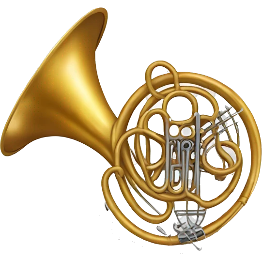 Broken French horn  emoji