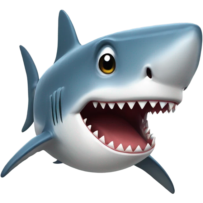 shark with topcoat emoji