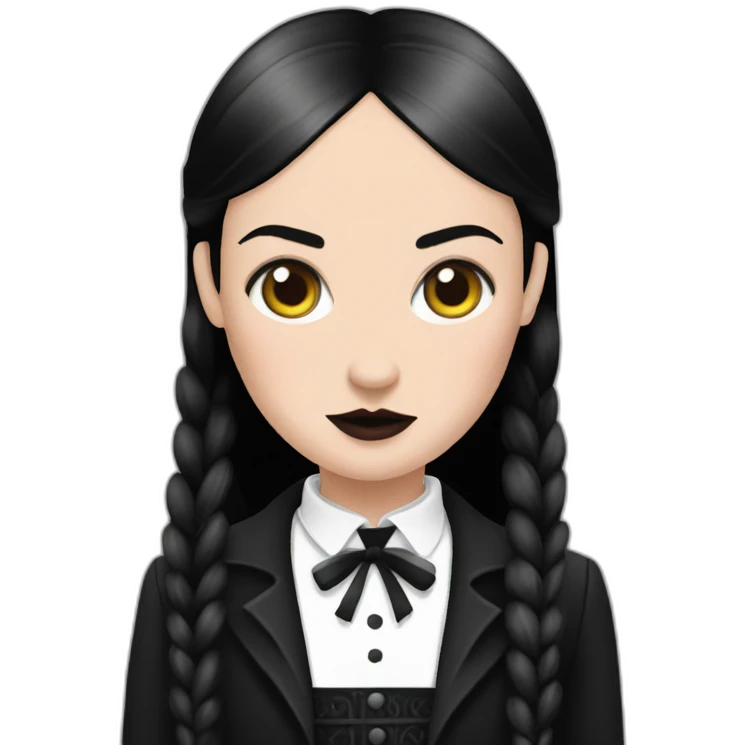 Wednesday-addams emoji
