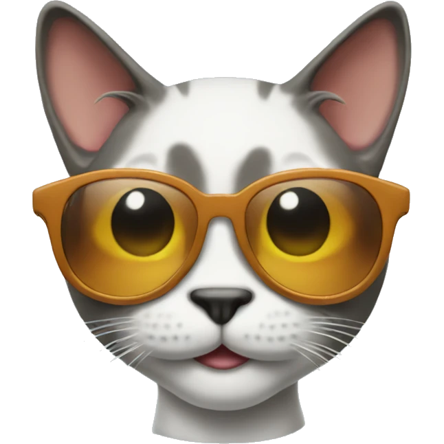 Goofy Cat wearing sunglasses emoji