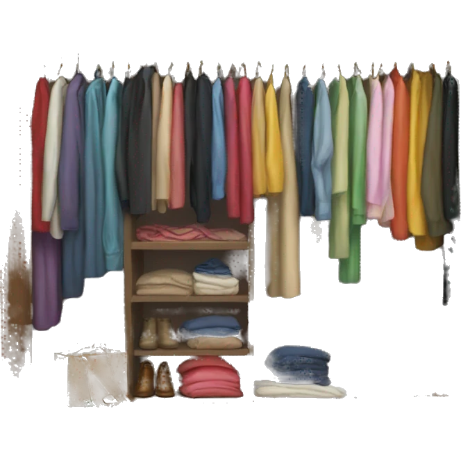 MASSIVE closet full of clothes emoji