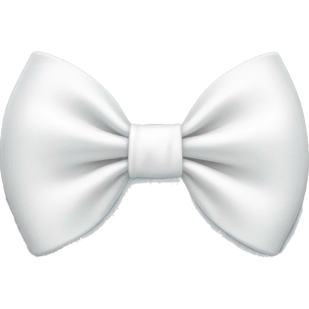 cute white bow emoji