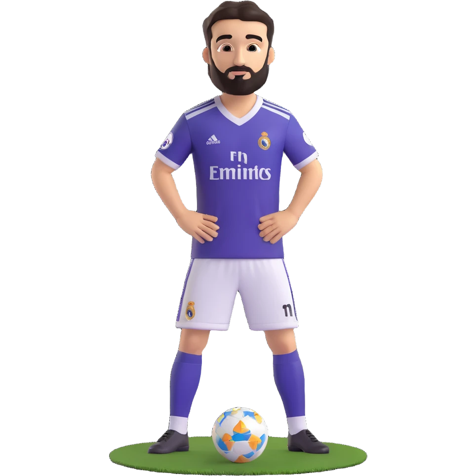 portrait of Arda Güler, young football player, natural pose, wearing Real Madrid jersey, no background emoji
