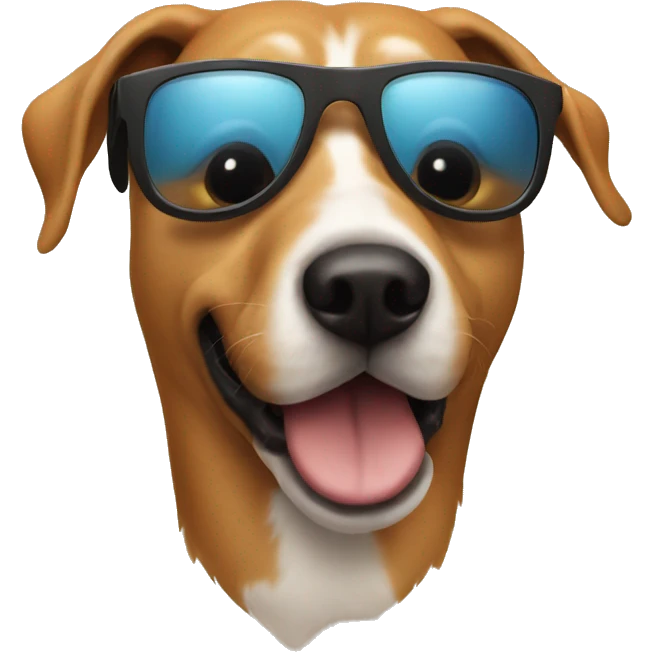 Dog sunglasses  emoji