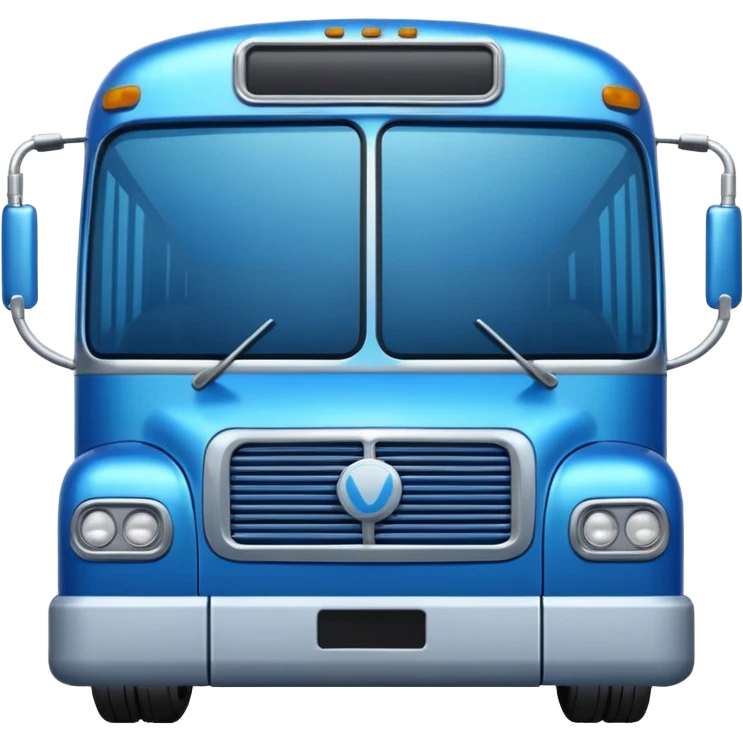 autobus para equipo azul  emoji