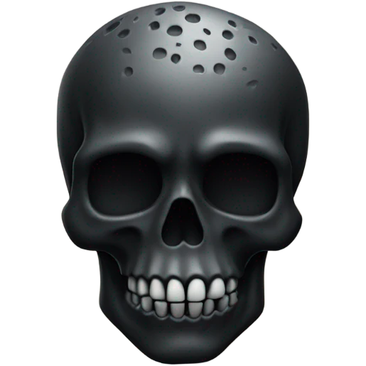 Do for me a black skull emoji