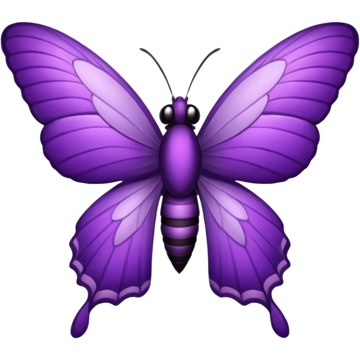 Mariposa morada emoji