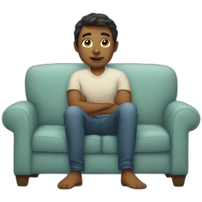 Sit on couch emoji