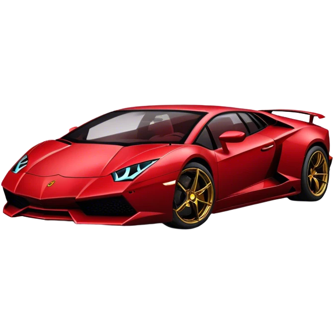 dark Red Lamborghini  emoji