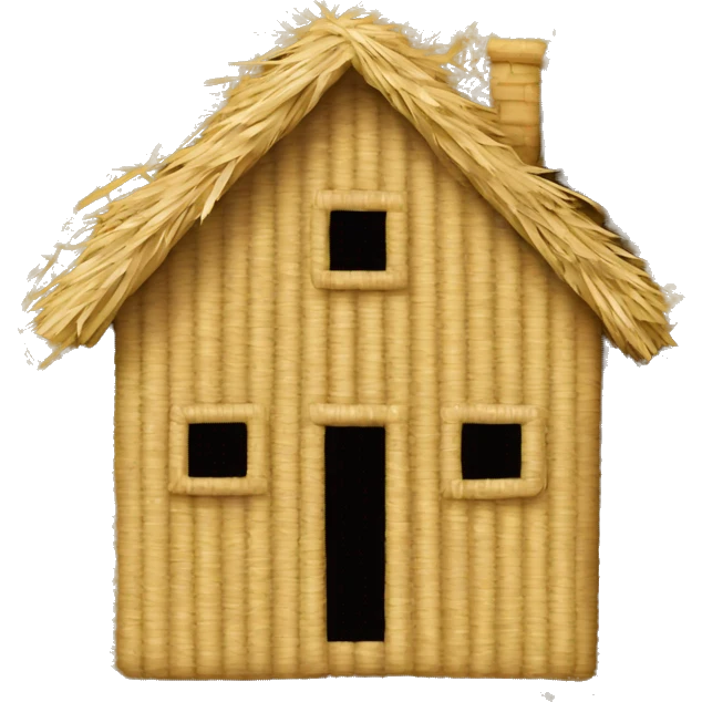 house made of straw emoji