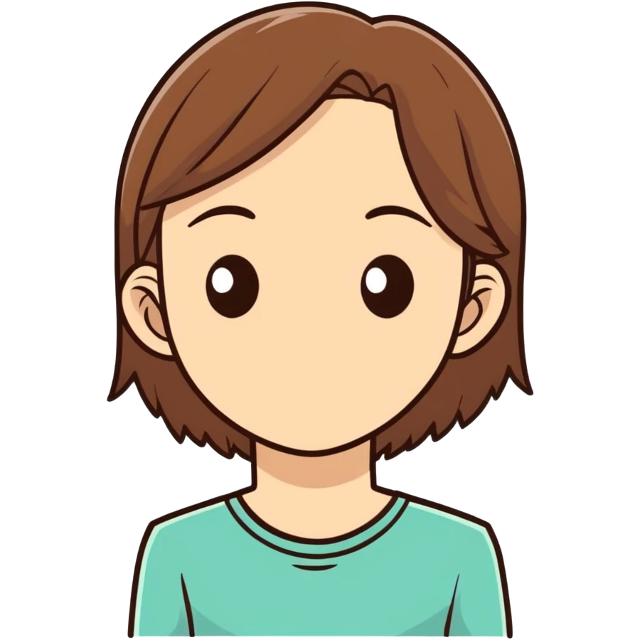 strand of brown hair emoji