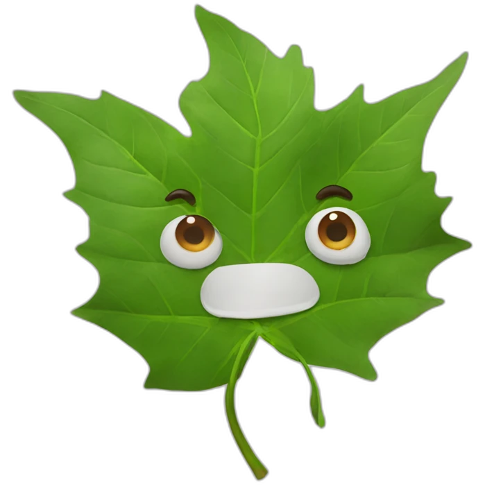 Un bloc de feuilles avec des yeux  emoji