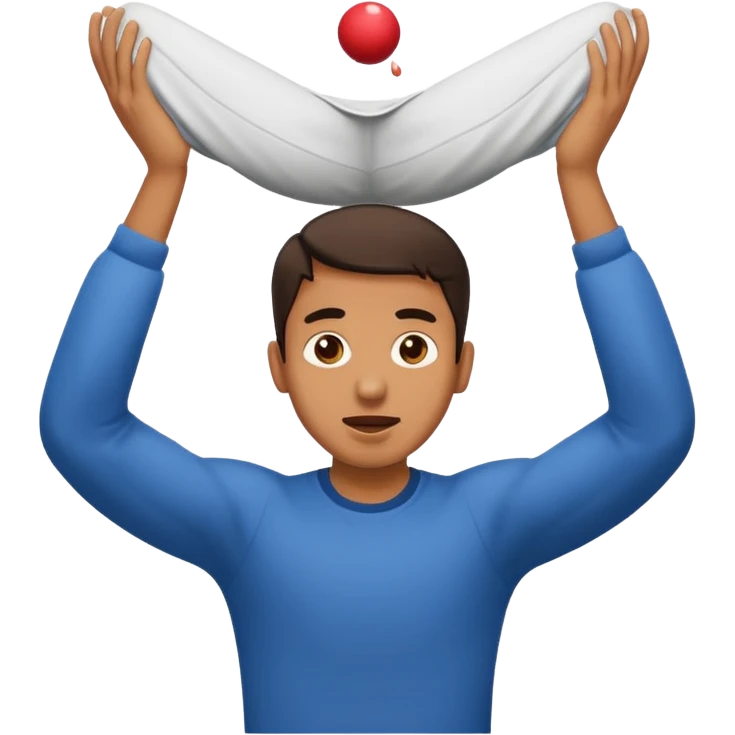 man throwing up makk balla upside down emoji