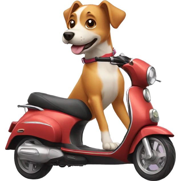dog on scooter emoji