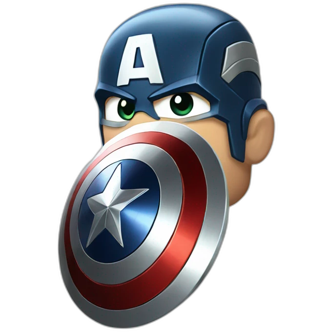 Captain america shield emoji