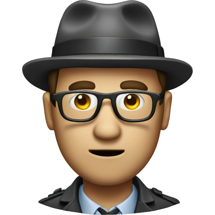 man Crazy investigator emoji