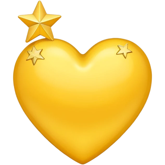 yellow heart with a star emoji