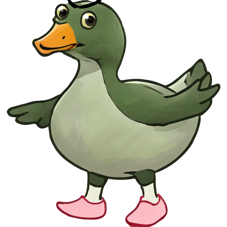 goose in ballet slippers emoji