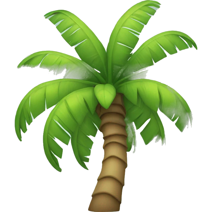 Palm tree smiling emoji