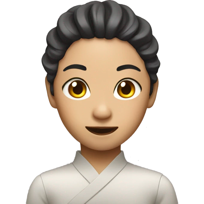 Asian contortionist  emoji