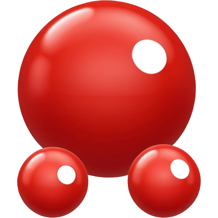 red plastic ball emoji