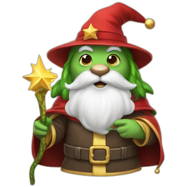 wizard lizard santa emoji