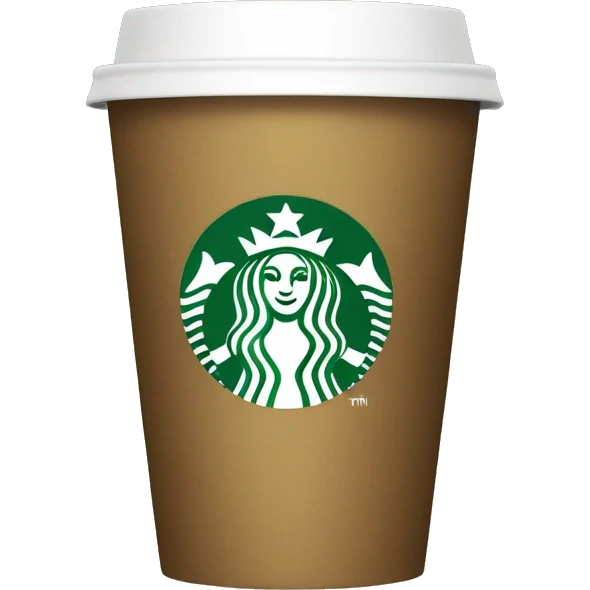 Starbucks coffee cup emoji
