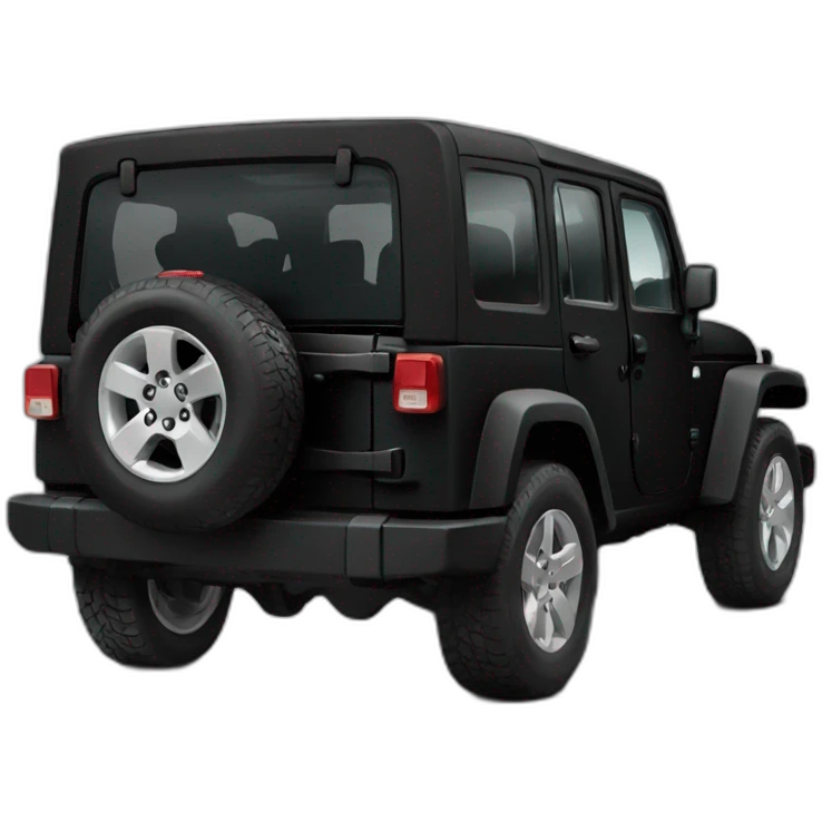 black Jeep emoji