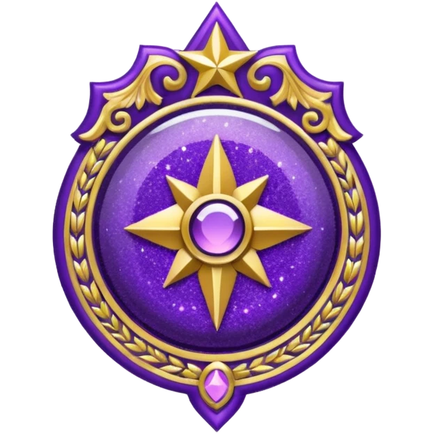 patente militar baixa roxa com glitter emoji