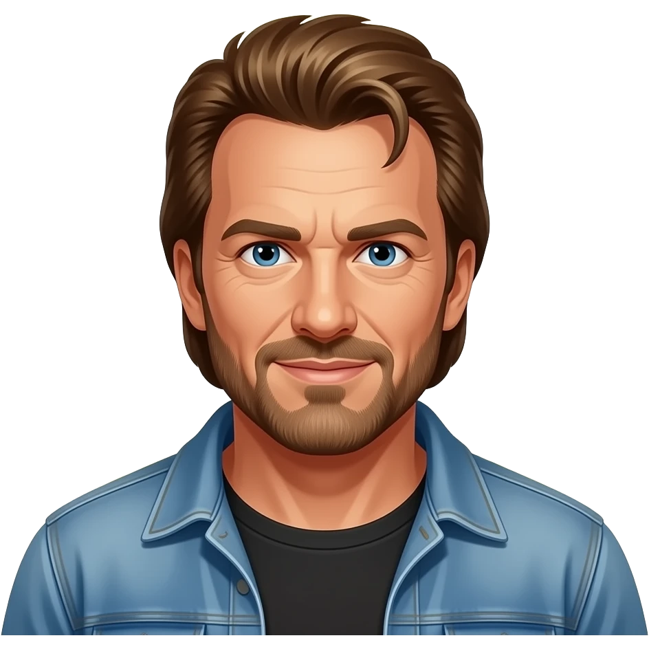 Chuck Norris with aura emoji