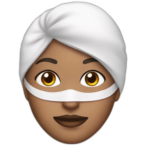 beauty face mask emoji