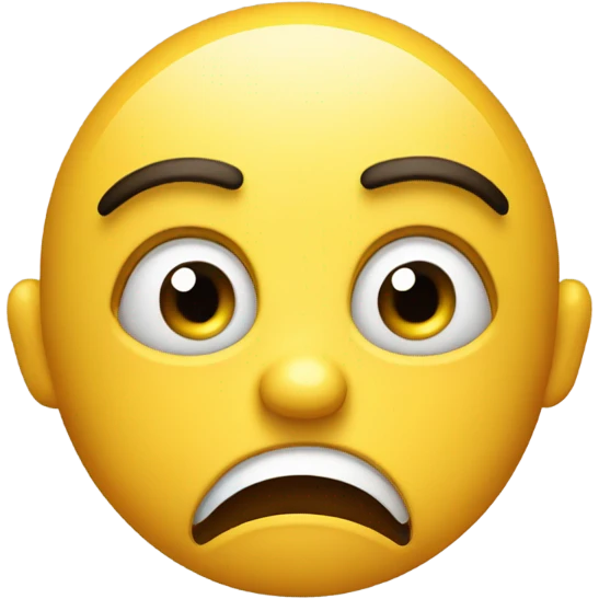 An emoji screaming with desperation  emoji