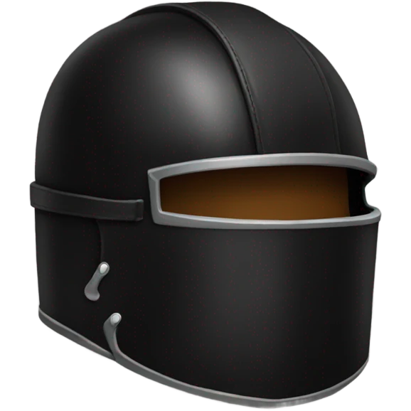 black leather helmet emoji