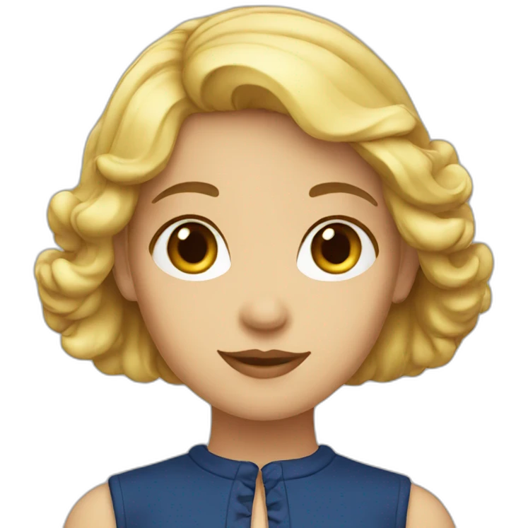 a French girl emoji