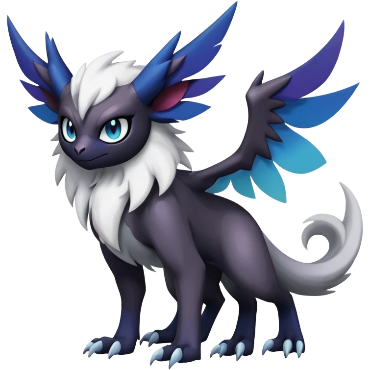 Shiny Absol-Noibat-Noivern-Hybrid (Full body) emoji