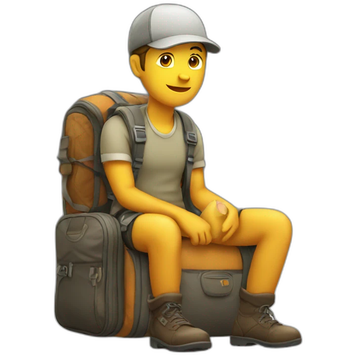 traveler-sitting emoji