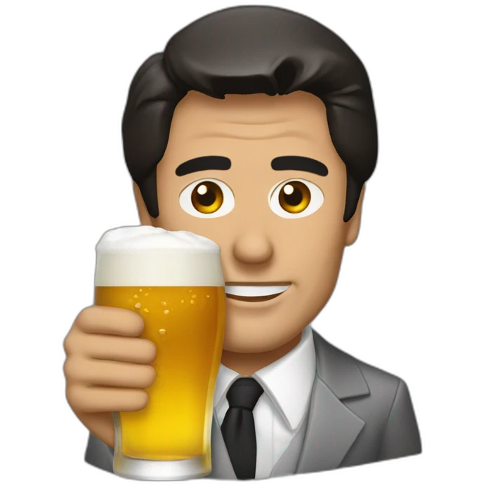 Tony Montana drink beer emoji