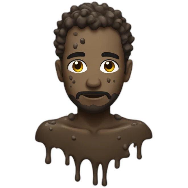 Abraham linkin covered in mud emoji