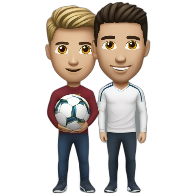 Ronaldo et Messi emoji