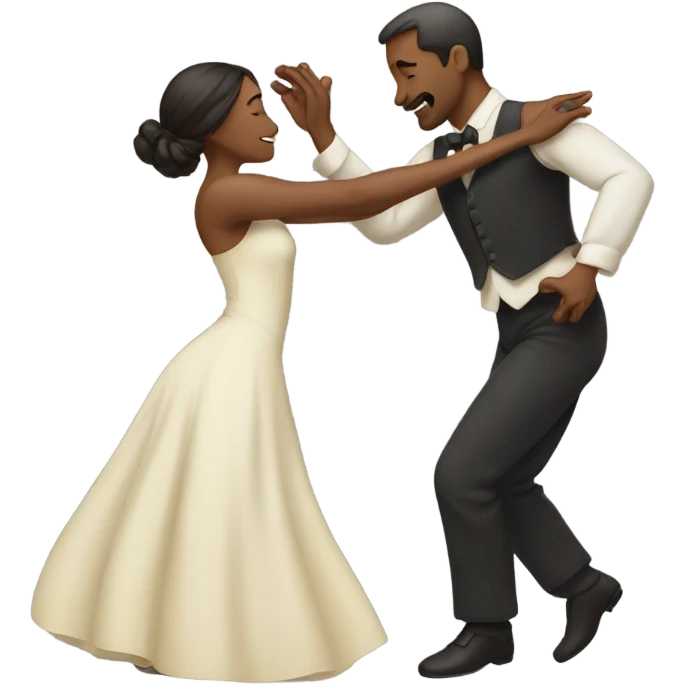 Man and woman slow dancing  emoji