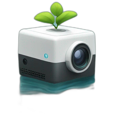 small-leaf-floating-on-water-block-and-security-ptz-camera-behind emoji