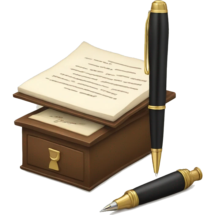 Emoji of notary pen emoji