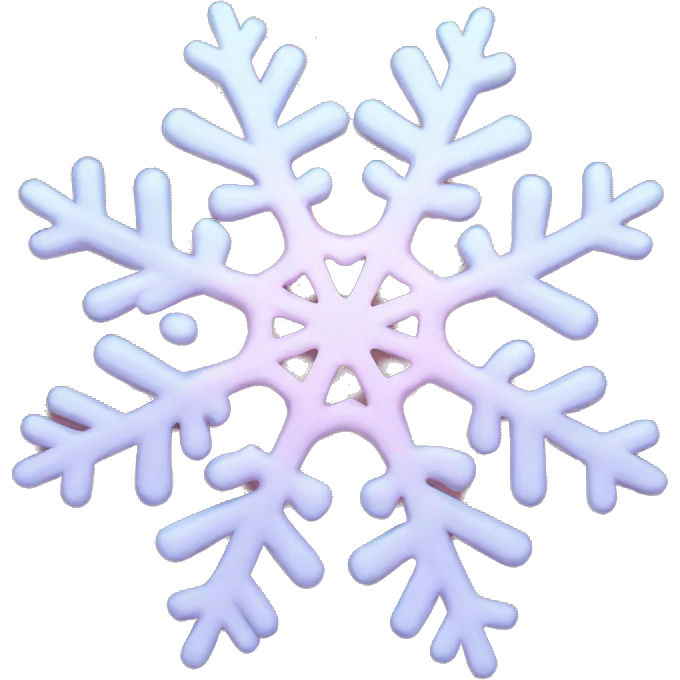 pastel pink snowflake  emoji