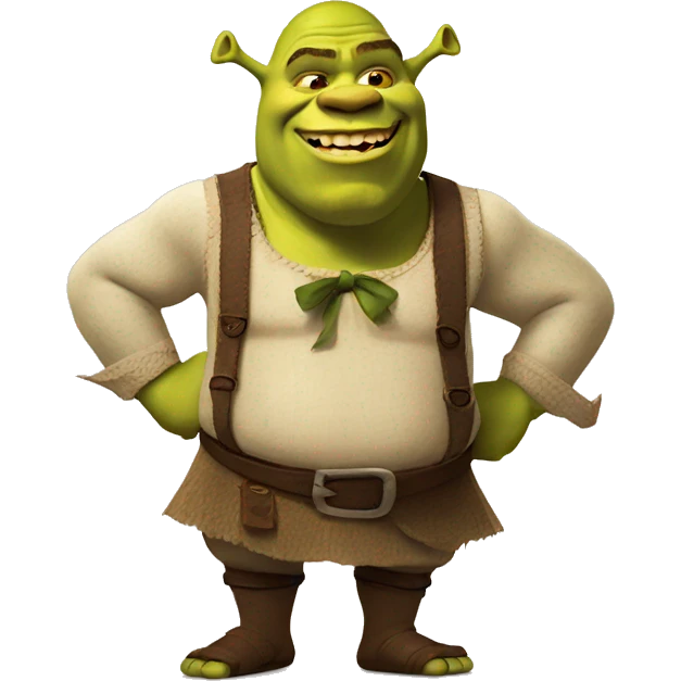 Shrek with bows emoji