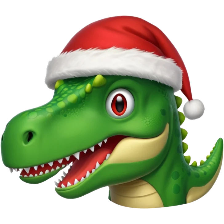 Santa Dinosaur emoji