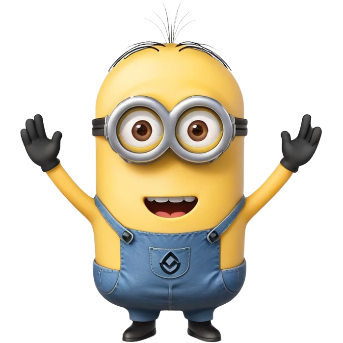 A minion tooting emoji