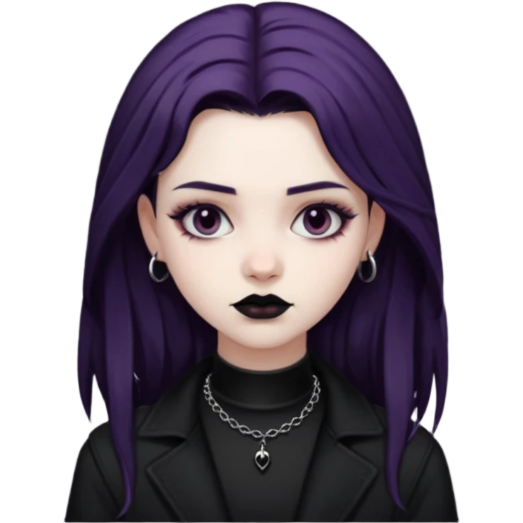 goth girl  diffrent styles emoji