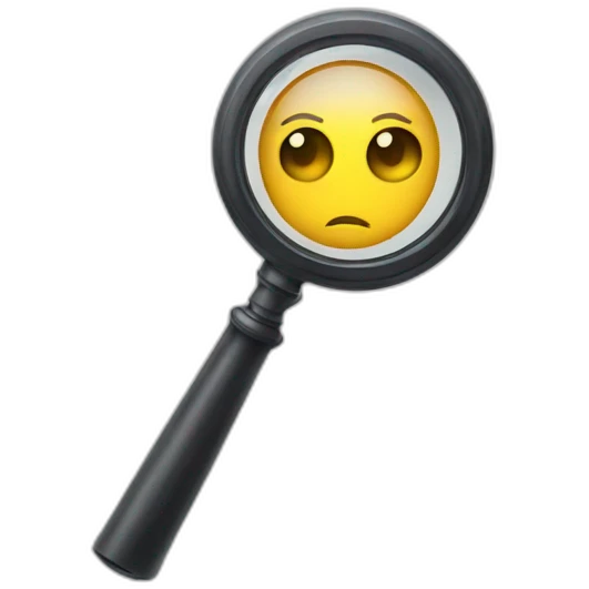 detective magnifying glass eyes emoji